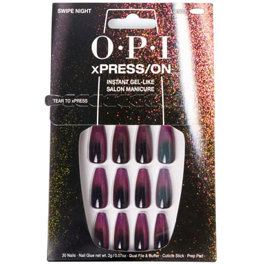 Opi Xpress/on Uñas Artificiales Nail Art #swipe Night