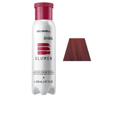 Elumen Long Lasting Hair Color Oxidant Free #br@6 200 ml