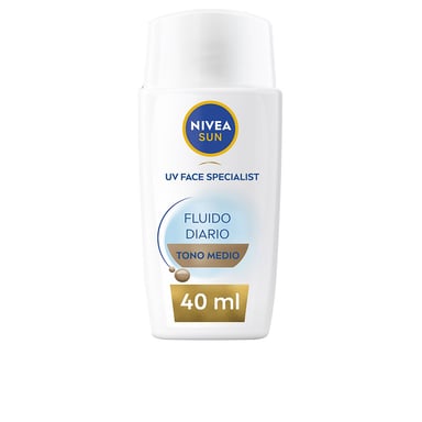 Sun Fluido Diario Protección Facial Spf50+ #tono Medio 40 ml
