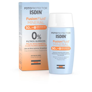 Fotoprotector Fusion Fluid Mineral 0% Filtros Químicos Spf50+ 50 ml