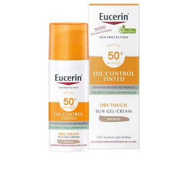 Sun Protection Oil Dry Touch Gel-crema Color Spf50+ #medium 50 ml