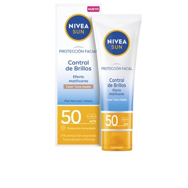 Sun Control Brillos Facial Matificante Medio Spf50 40 ml