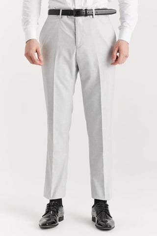 Pantalón ligero de verano para boda y fiesta, color plateado, para hombre