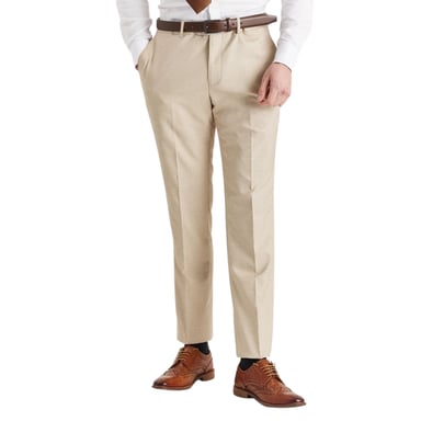 Pantalón beige ligero de verano para boda y fiesta para hombre