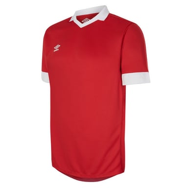 Umbro Childrens/Kids Tempest Short-Sleeved Jersey (Vermillion/White)