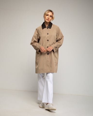 Gabardina tres cuartos
