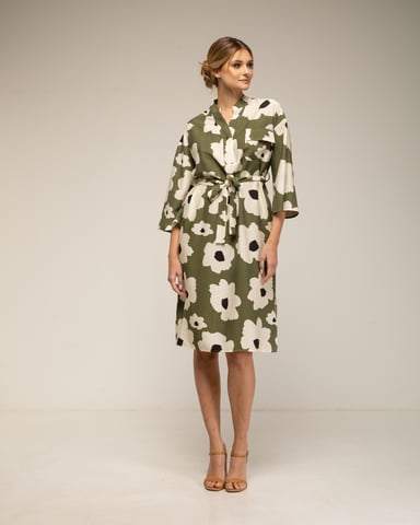 Vestido estampado de flores
