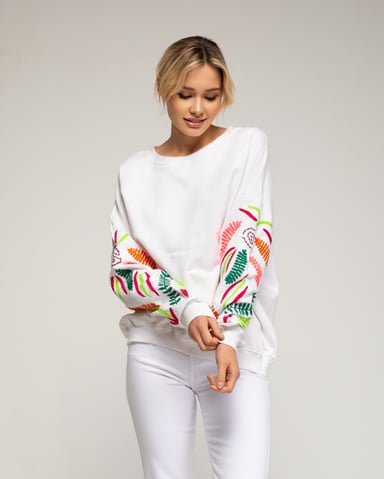 Sudadera con bordados