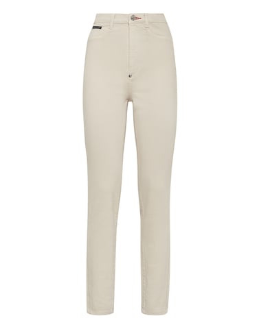Jegging De Cintura Alta Iconic Plein