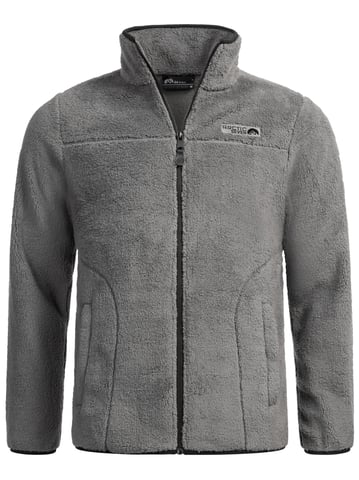 Arctic Seven Herren Sherpa Fleecejacke AS335 Dunkelgrau Größe XXXL - Gr. 3XL