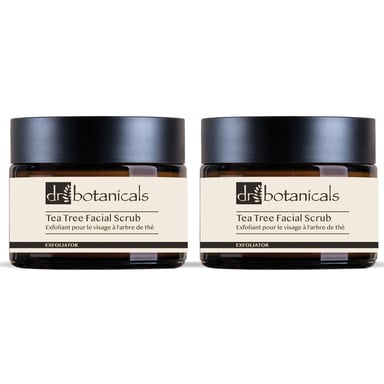 Dr Botanicals Exfoliante Facial de Eucalipto y Árbol de Té 50ml x 2 Pack Dúo