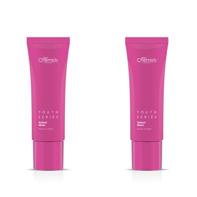 skinChemists Serie Juventud Máscara de Retinol y Bakuchiol 50ml x 2 Paquete Dúo