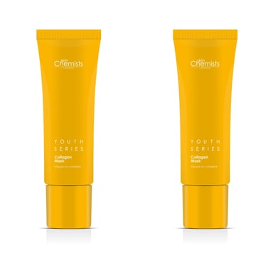 skinChemists Serie Juventud Máscara de Colágeno al 1% 50ml x 2 Paquete Dúo