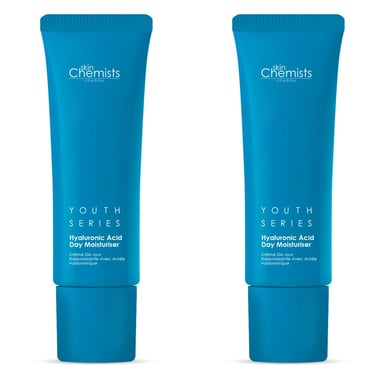 skinChemists Serie Juvenil Mascarilla de Ácido Hialurónico al 1% 50ml x 2 Paquete Dúo
