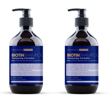 Paquete Dúo de Acondicionador Biotina Orgánico y Botánico 500ml x 2