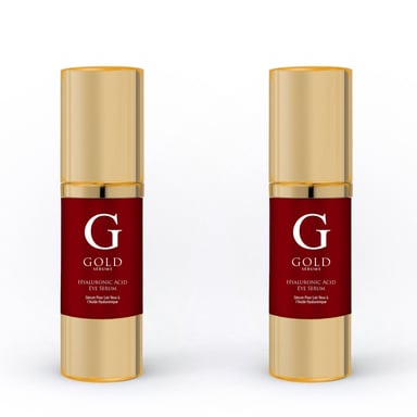 Paquete Dúo de Sérum de Ojos con Ácido Hialurónico Gold de 15ml x 2