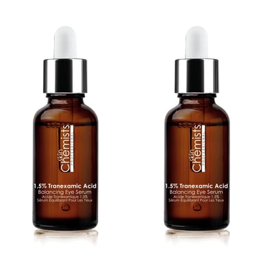 skinChemists Sérum Balancing para Ojos con 1.5% de Ácido Tranexámico 15ml x 2 Paquete Dúo