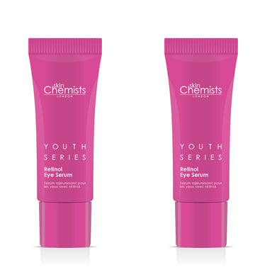 skinChemists Serie Juventud Suero para Ojos con Retinol y Bakuchiol 15ml x 2 Paquete Dúo