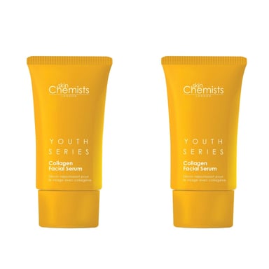 skinChemists Serie Juventud Suero Facial de Colágeno 2% 30ml x 2 Paquete Dúo