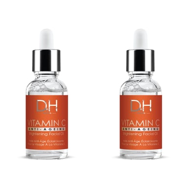 Dr H Aceite Facial Iluminador con Vitamina C 30ml x 2 Paquete Dúo