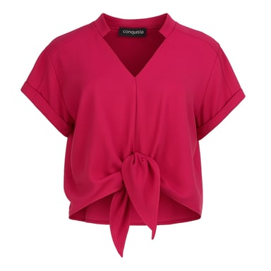 Blusa Lazada en Fucsia – 100% Voile Viscosa