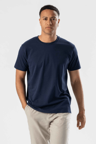 Camiseta regular - Azul marino