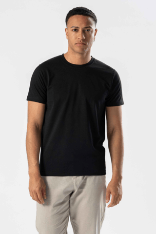 Camiseta regular - Negro