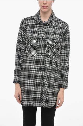 Camisa de cuadros ALASKAN en blanco y negro