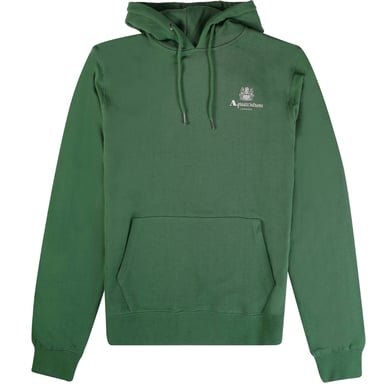 Sudadera con capucha verde Aquascutum Active con logotipo pequeño