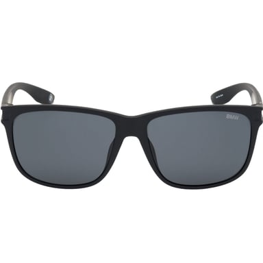 Gafas de sol BMW con montura negra mate y lentes polarizadas ahumadas