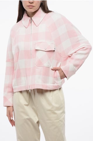ARCHIVO Camisa de verano TIMBER con cuadros de búfalo y frontal en blanco y rosa