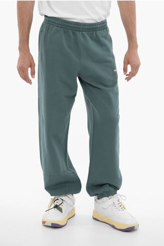 Joggers CHAIN ​​ARROW de algodón cepillado de temporada en verde