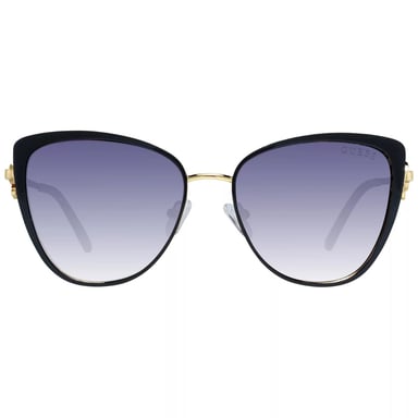 Gafas de sol Guess con montura negra brillante y patas doradas