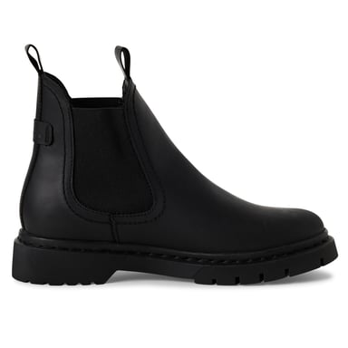 Botines Chelsea clásicos de piel negra para mujer de Tamaris