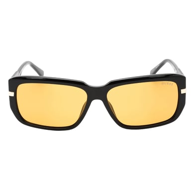 Gafas de sol Guess con marco negro brillante y lentes marrones