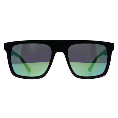 Police Square Hombre Matte Negro Humo Verde Espejo SPLF61 Beyond Lite 2