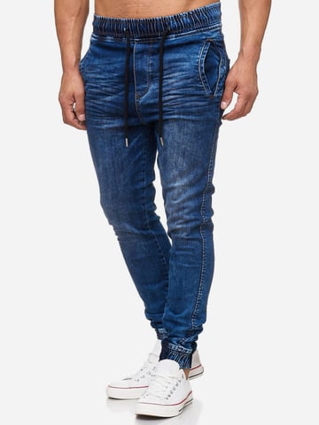Tazzio vaqueros de hombre regular fit en estilo jogger