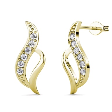 Pendientes Destino - Oro y Cristal