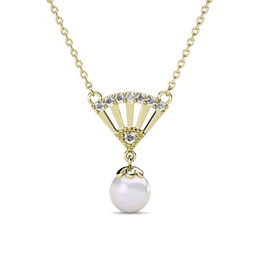 Colgantes de Perla Ingride - Oro y Cristal