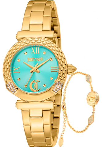 Just Cavalli JC1L332M0065 Conjunto de Reloj y Pulsera Curiosa para Damas