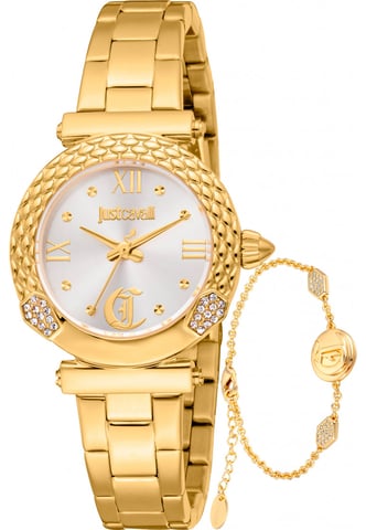 Just Cavalli JC1L332M0055 Conjunto de Reloj y Pulsera Curiosa para Dama