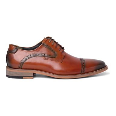 Zapatos Oxford con cordones de cuero marrón para hombre de Justin Reess - Jenson
