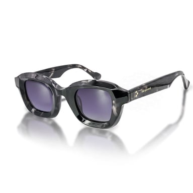 Gafas de sol polarizadas con montura geométrica negra De-Gamme - Milán