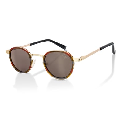 Gafas de sol polarizadas redondas retro doradas De-Gamme - París