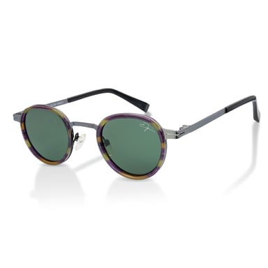 Gafas de sol polarizadas redondas retro moradas De-Gamme - París