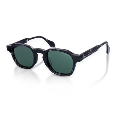 Gafas de sol polarizadas cuadradas con montura geométrica negra De-Gamme - Saint Marlo