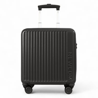 Maleta rígida de cabina de 44 x 22 x 38 cm, color negro, con cierre de seguridad TSA, apta para Easyjet y Ryanair.
