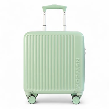 Maleta rígida de cabina de 44 x 22 x 38 cm, color verde, con certificación TSA, apta para Easyjet y Ryanair.