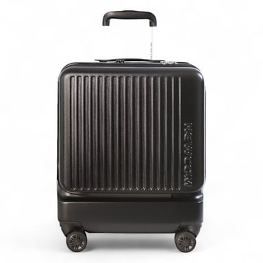 Maleta de viaje EasyJet Ryanair duradera, de 39 x 26 x 51,5 cm, color negro, con apertura frontal