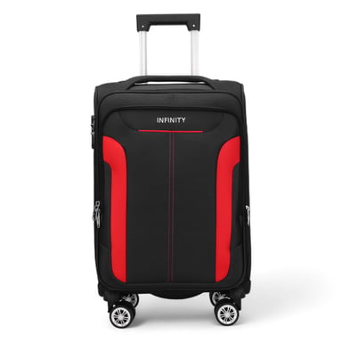 Maleta de cabina blanda 36,5 x 23,5 x 58 cm Nailon 900D Adecuada para Easyjet, Ryanair, Wizzair con cerradura integrada
